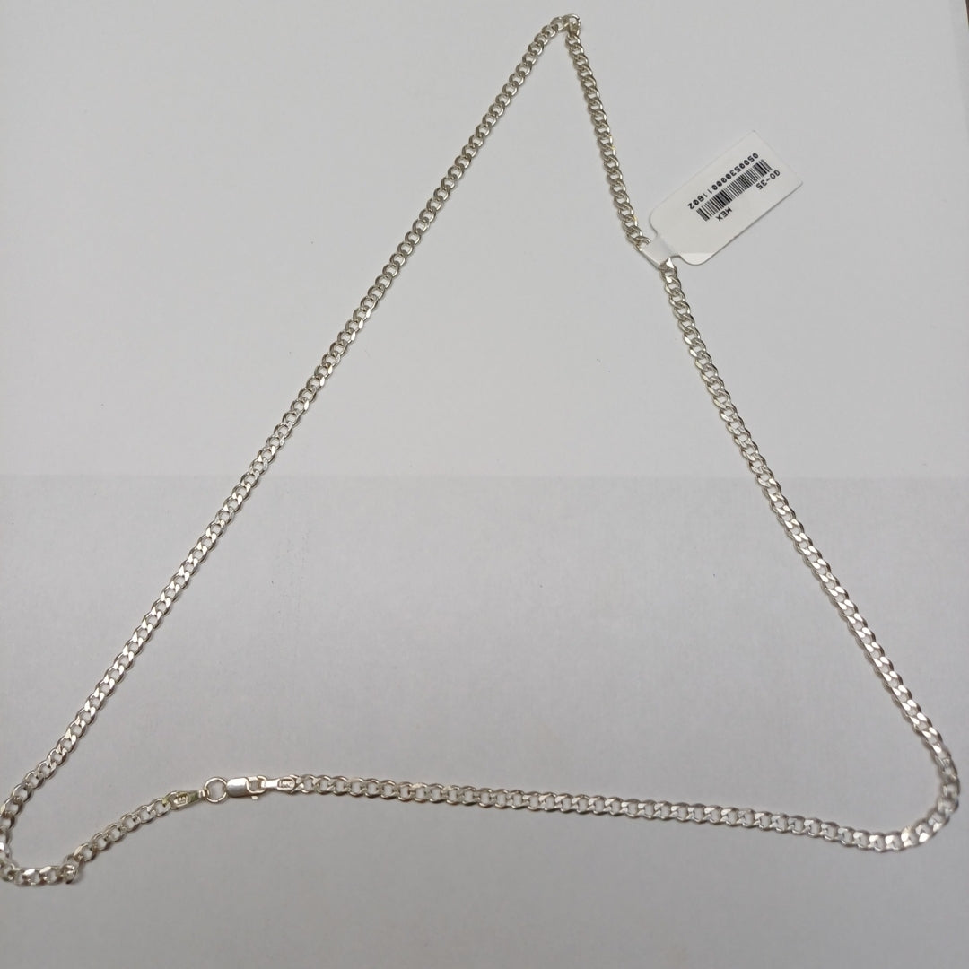 CADENA BARBADA PLATA .925 55 CM 8.52 GR (NUEVO)