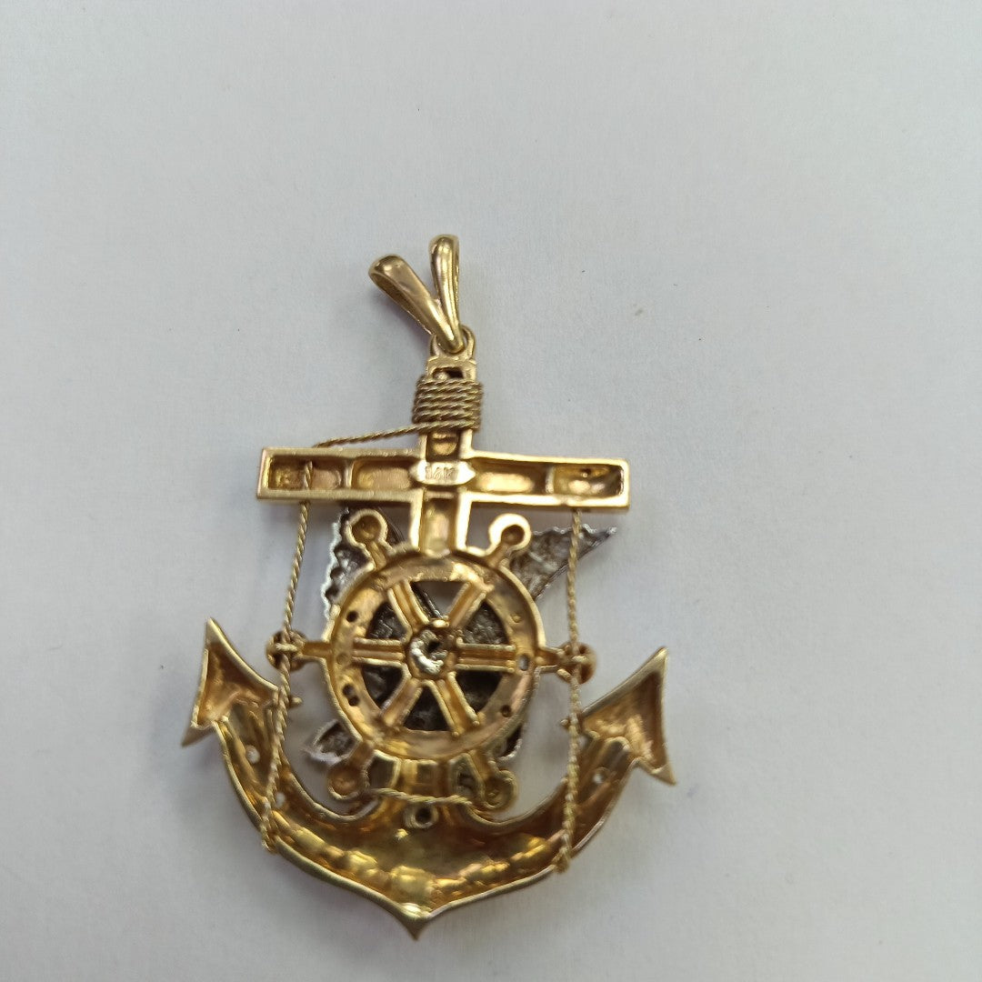 DIJE ORO COMBINADO 14 K 14,10 GRMS (SEMINUEVO)