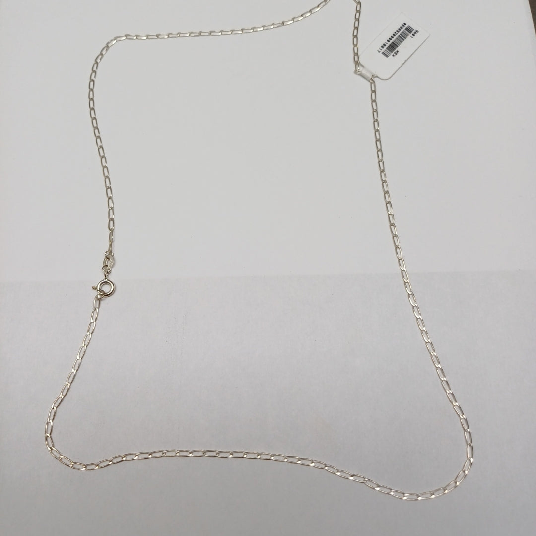 CADENA TEJIDO ESLABONES PLATA .925 60 CM 2.9 GR (NUEVO)