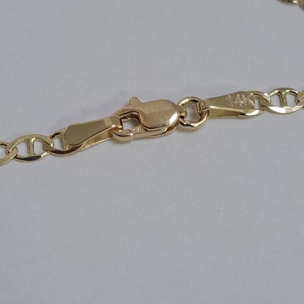 PULSERA GUCHI 14K 18 CM 2 GR (NUEVO)