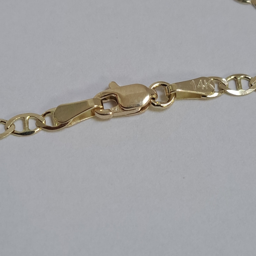 PULSERA GUCHI 14K 18 CM 2 GR (NUEVO)