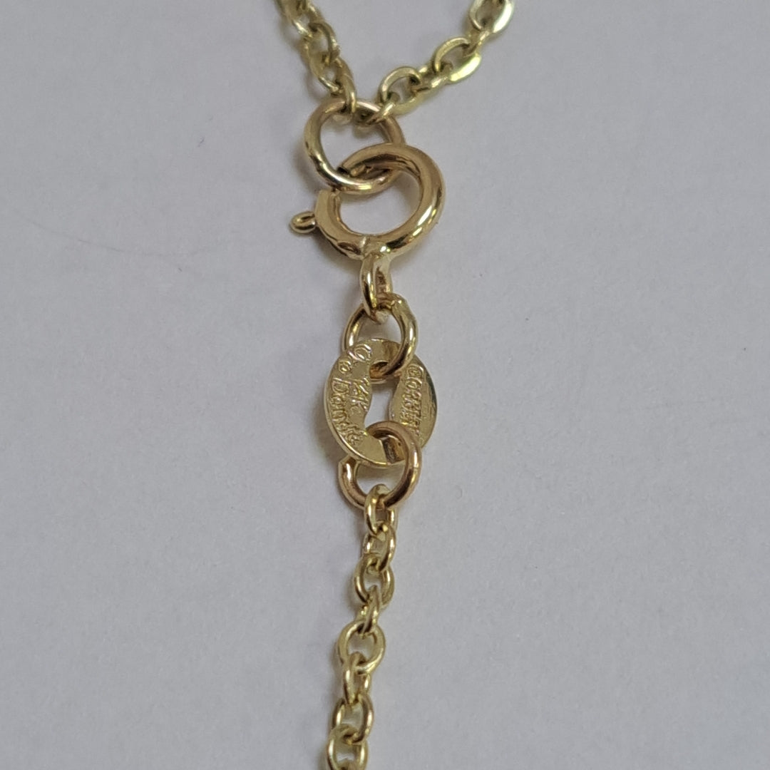 PULSERA ESPECIAL C MARIPOSAS 14K 18 CM 1.7 GR (NUEVO)