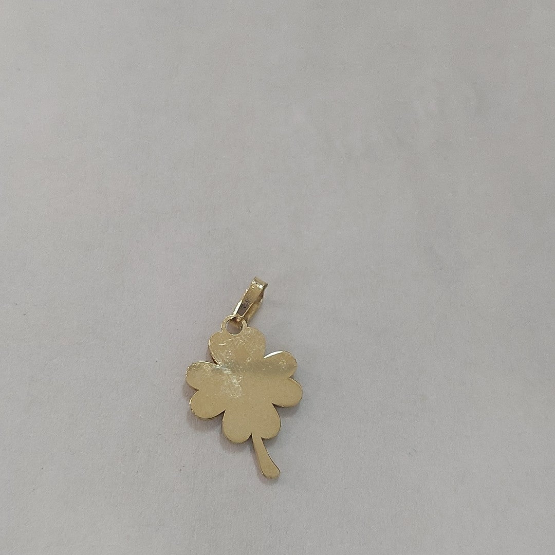 DIJE FIG TREBOL C CIRCONIA 14K 0.9 GR (NUEVO)