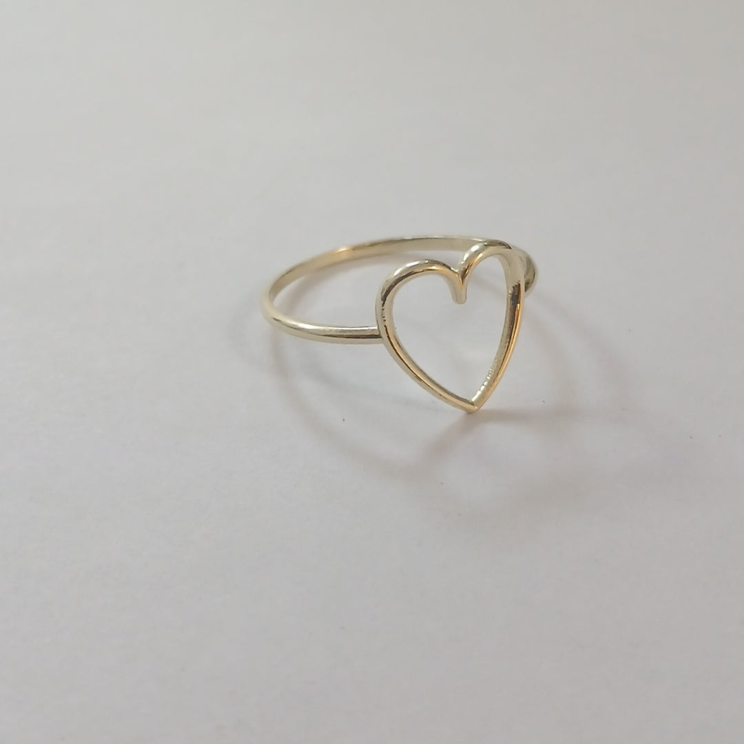ANILLOS ANILLITO FIG CORAZON 10K TALLA 8 0.9 GR (NUEVO)