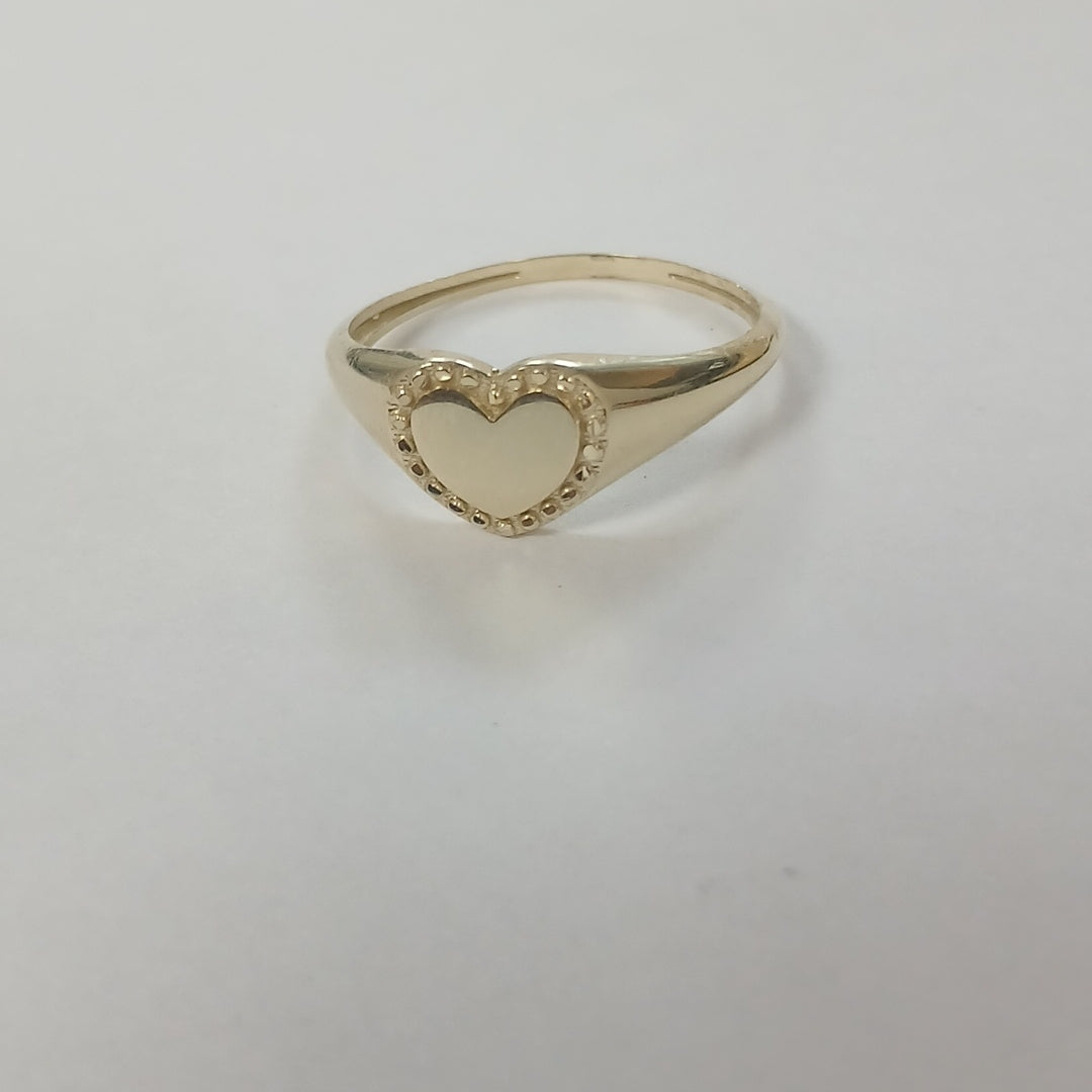 ANILLOS ANILLITO FIG CORAZON 10K TALLA 9 1.7 GR (NUEVO)