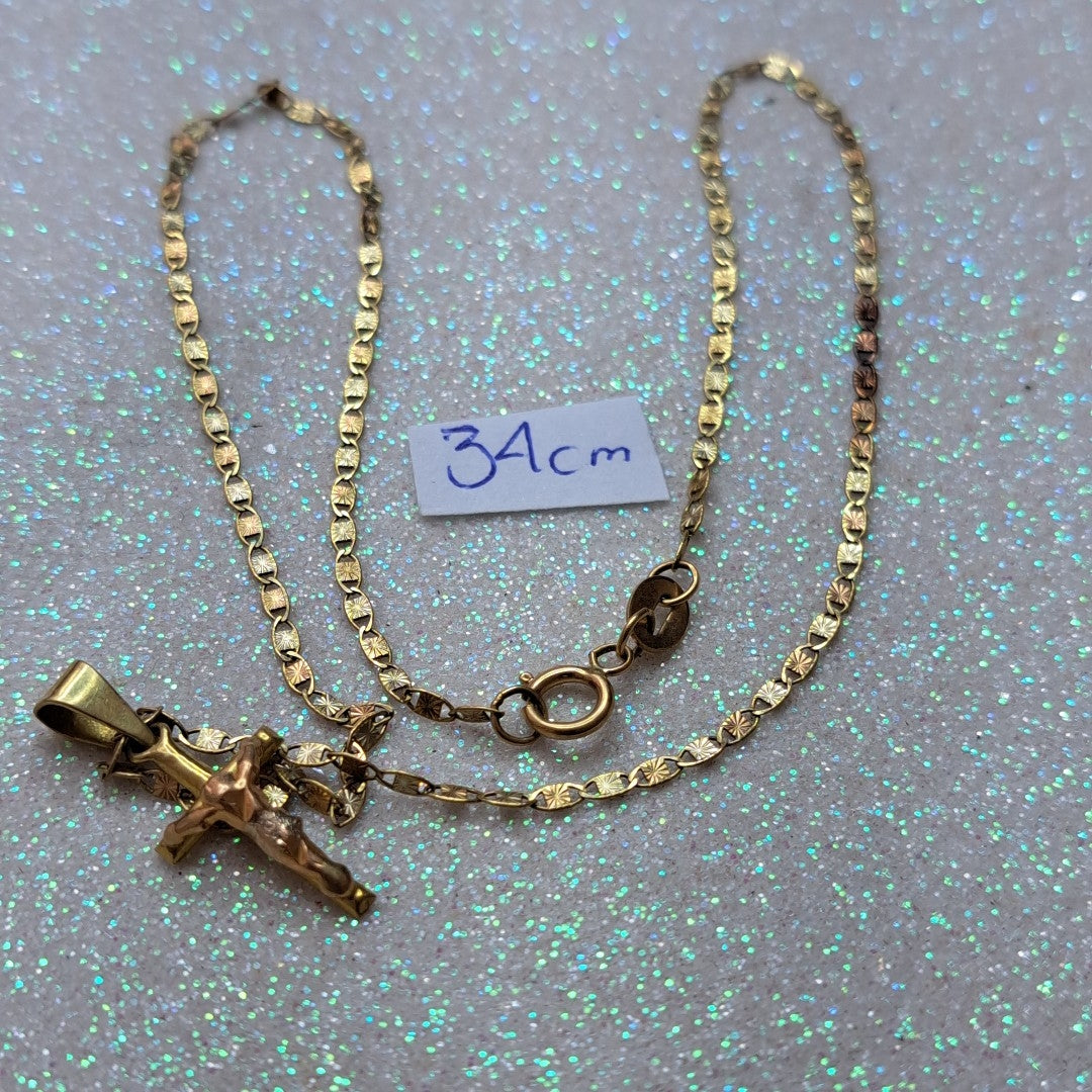 CADENA, DIJE ORO 10 K 1.8 GRMS (SEMINUEVO)