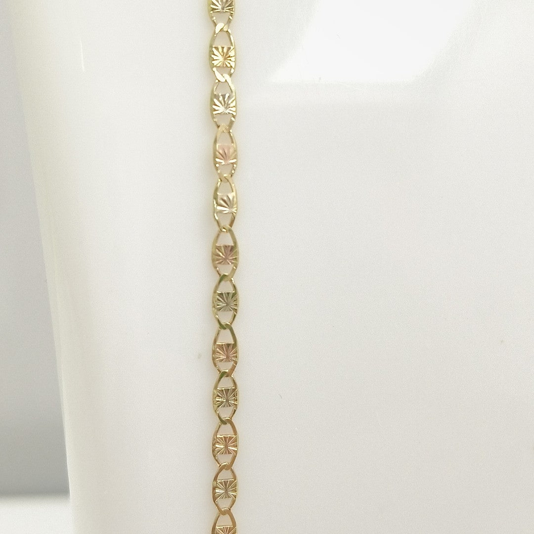 CADENAS TEJIDO GUCHI ORO 10K 55 CM 2.9 GR (NUEVO)