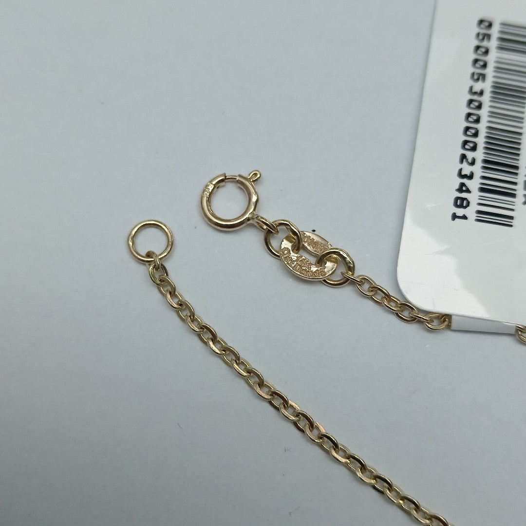 PULSERA TEJIDO ESP CON TREBOL 14K 18 CM 1.6 GR (NUEVO)