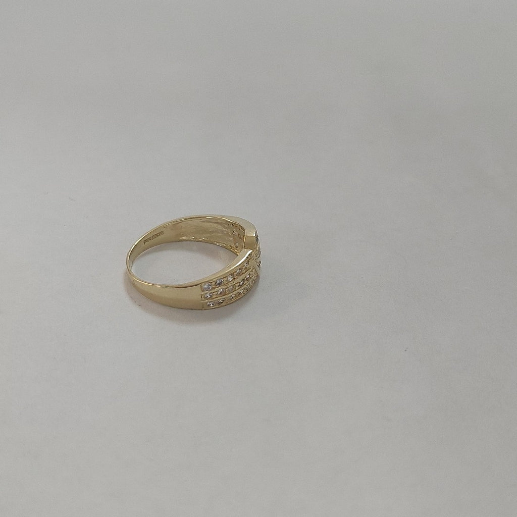 ANILLOS C CIRCONIAS 14K TALLA 7 2.8 GR (NUEVO)