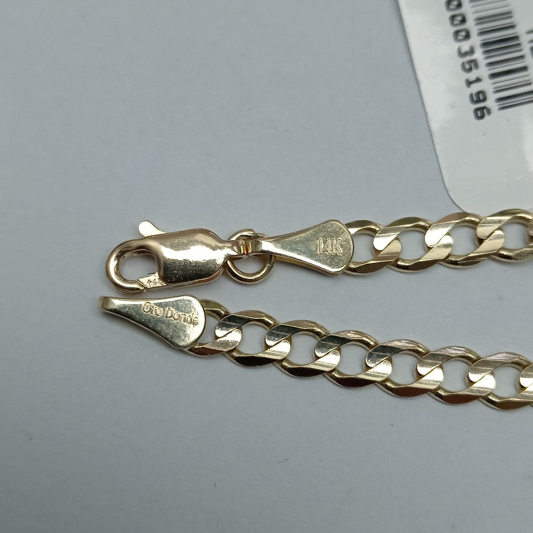 PULSERA BARBADA 14K 21 CM 5.1 GR (NUEVO)