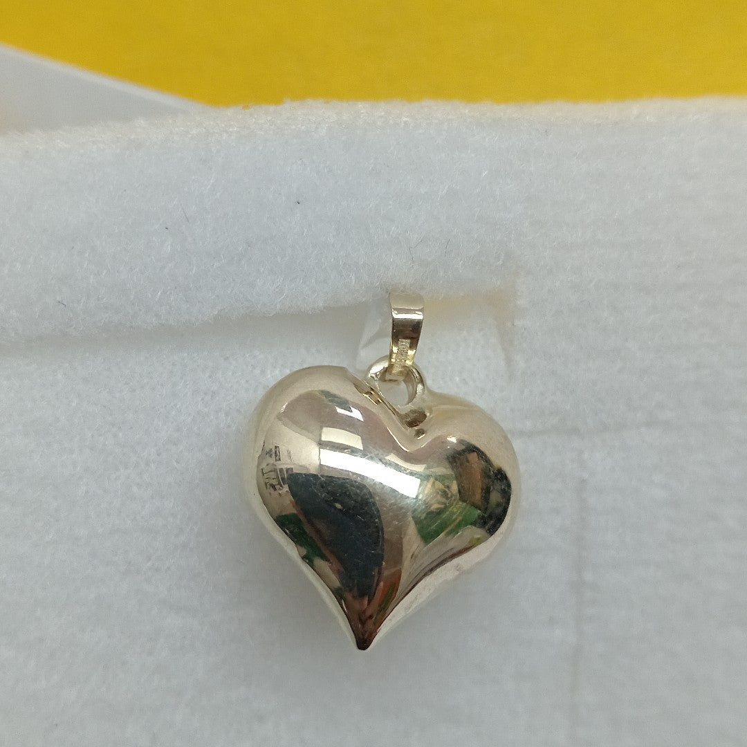 DIJE TEJIDO CORAZON LISO 14K 1.4 GR (NUEVO)