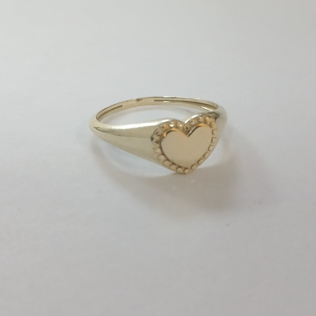 ANILLOS ANILLITO FIG CORAZON 10K TALLA 8 1.7 GR (NUEVO)