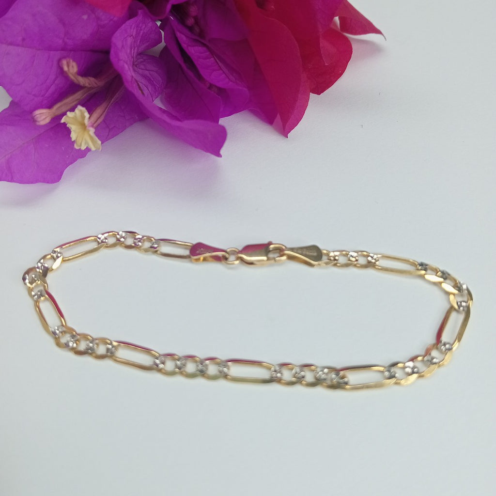 PULSERA 3X1 14K 18 CM 4 GR (NUEVO)