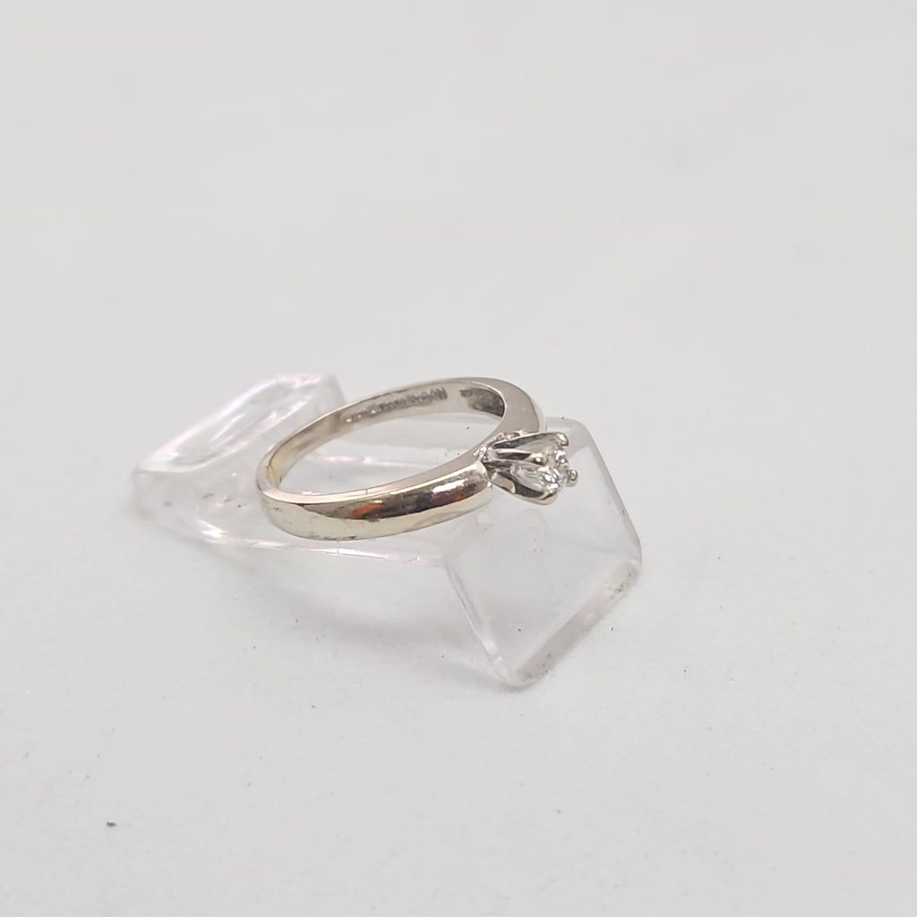 ANILLITO ORO, ORO BLANCO 14 K 2.1 GRMS (SEMINUEVO)