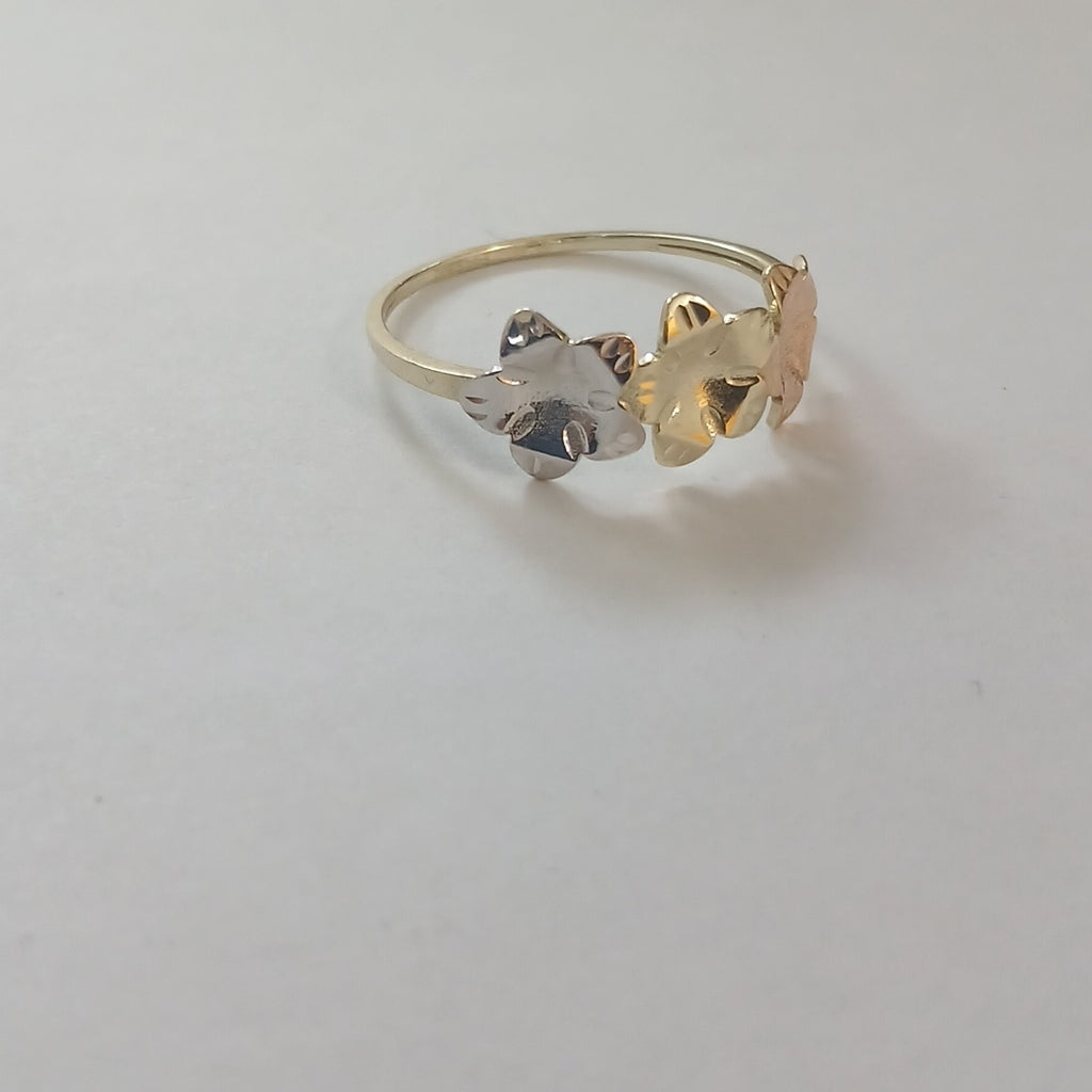ANILLOS ANILLITO FIG FLORES 10K TALLA 9 1.3 GR (NUEVO)