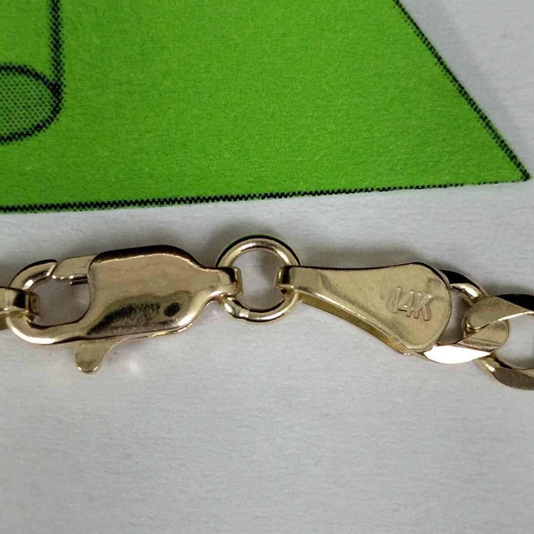 CADENA BARBADA 14K 55 CM 12.6 GR (NUEVO)