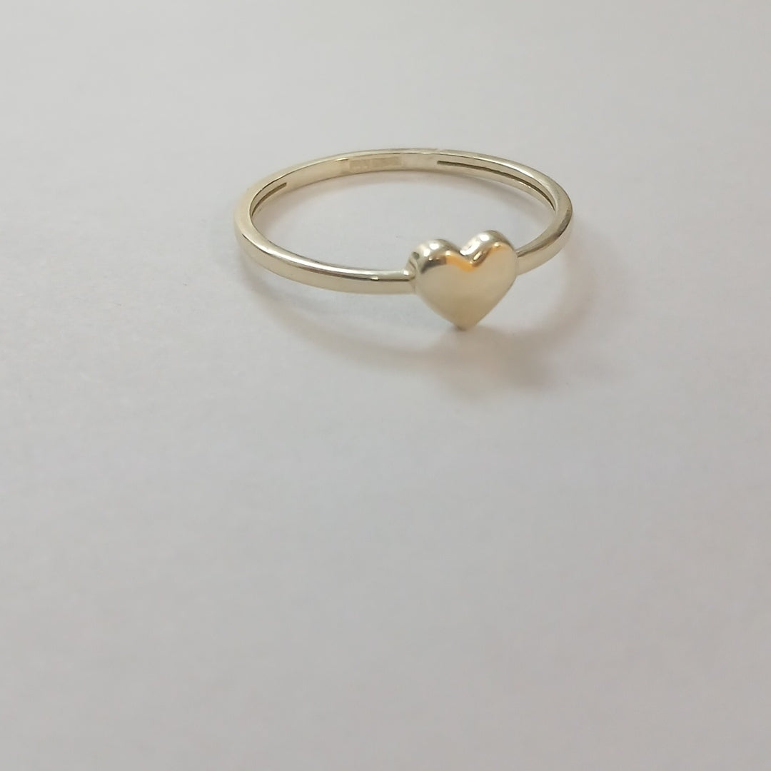 ANILLOS ANILLITO FIG CORAZON 10K TALLA 9 1.2 GR (NUEVO)