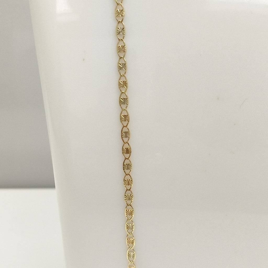 CADENAS TEJIDO GUCHI ORO 10K 55 CM 2.9 GR (NUEVO)