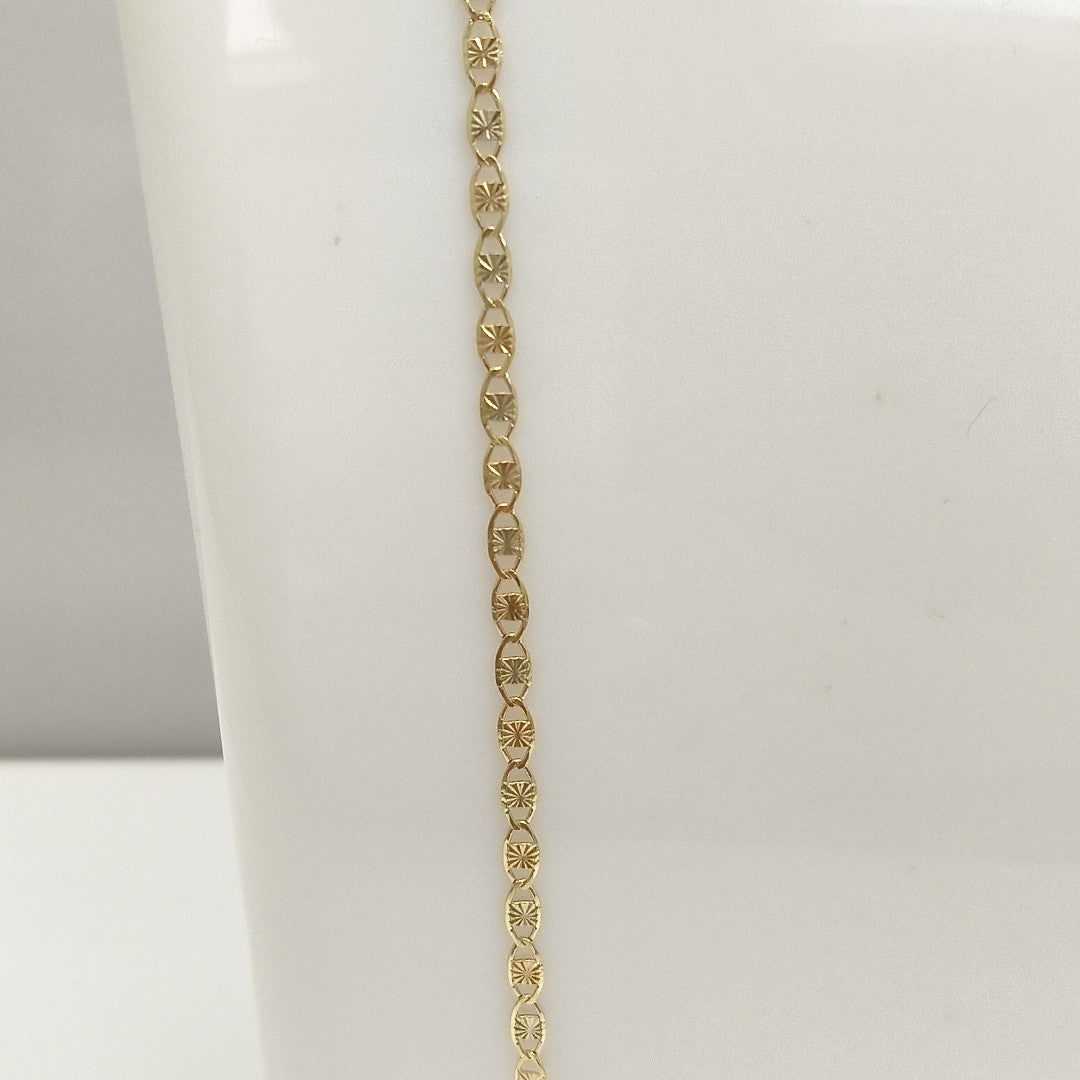 CADENAS TEJIDO GUCHI ORO 10K 55 CM 2.9 GR (NUEVO)