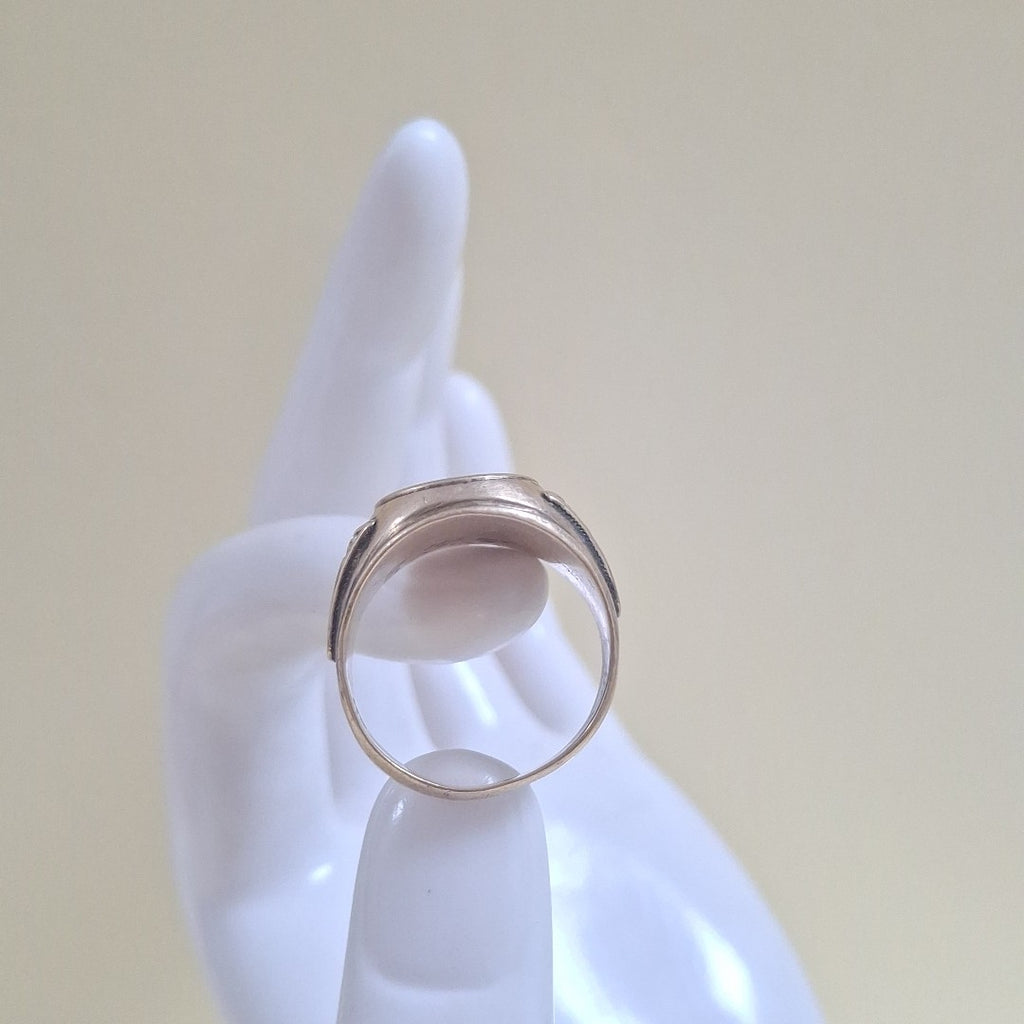 ANILLO DE GRADUACIÓN ORO 10 K 13,50 GRMS (SEMINUEVO)