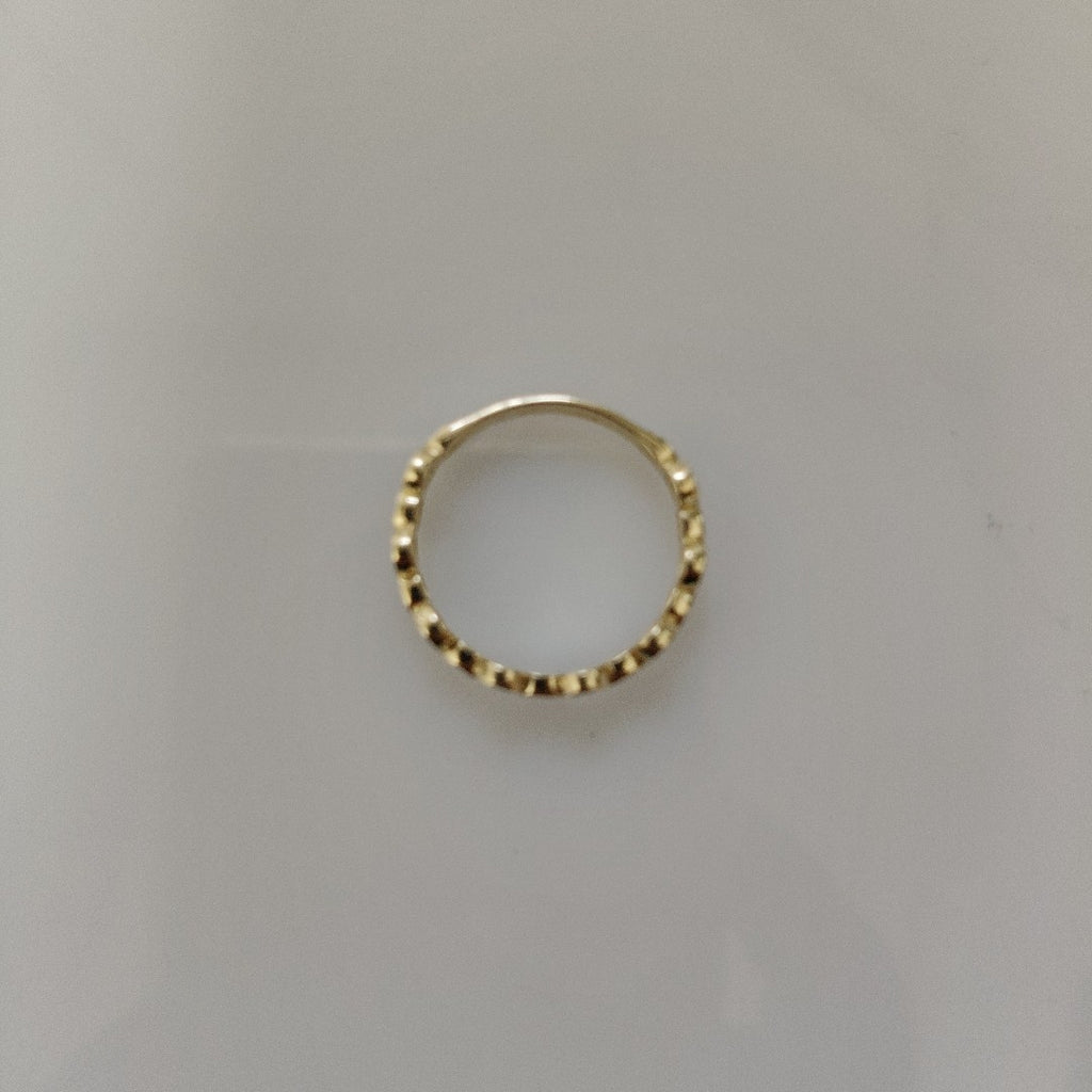 ANILLO ANILLITO C CIRCONIAS 14K 8 TALLA 2.2 GR (NUEVO)