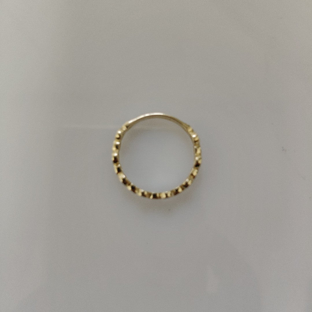 ANILLO ANILLITO C CIRCONIAS 14K 8 TALLA 2.2 GR (NUEVO)