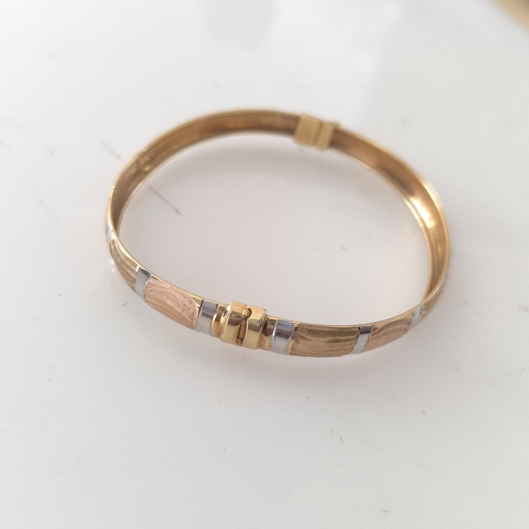 PULSERA RIGIDA ORO 14 K 7,40 GRMS (SEMINUEVO)