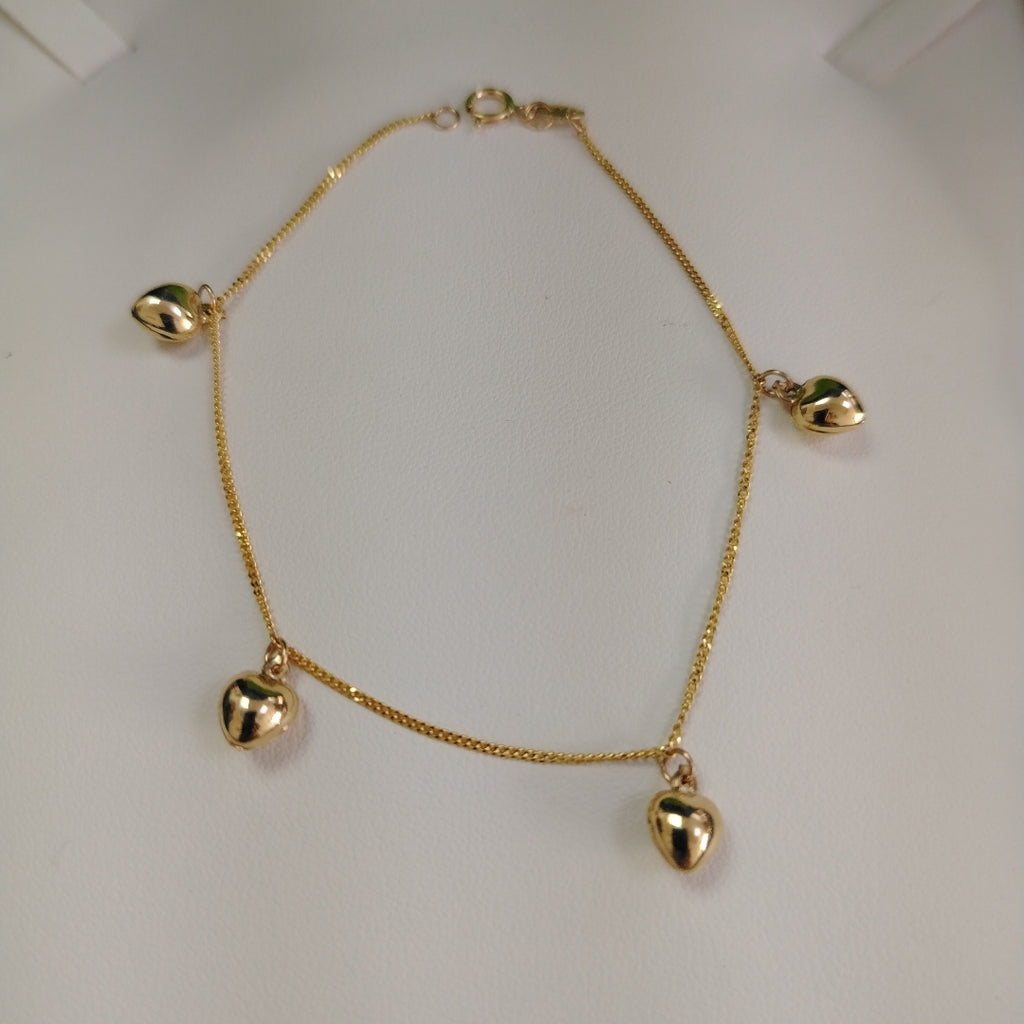 PULSERA ESPECIAL DIJES 10K 18 CM 1.7 GR (NUEVO)