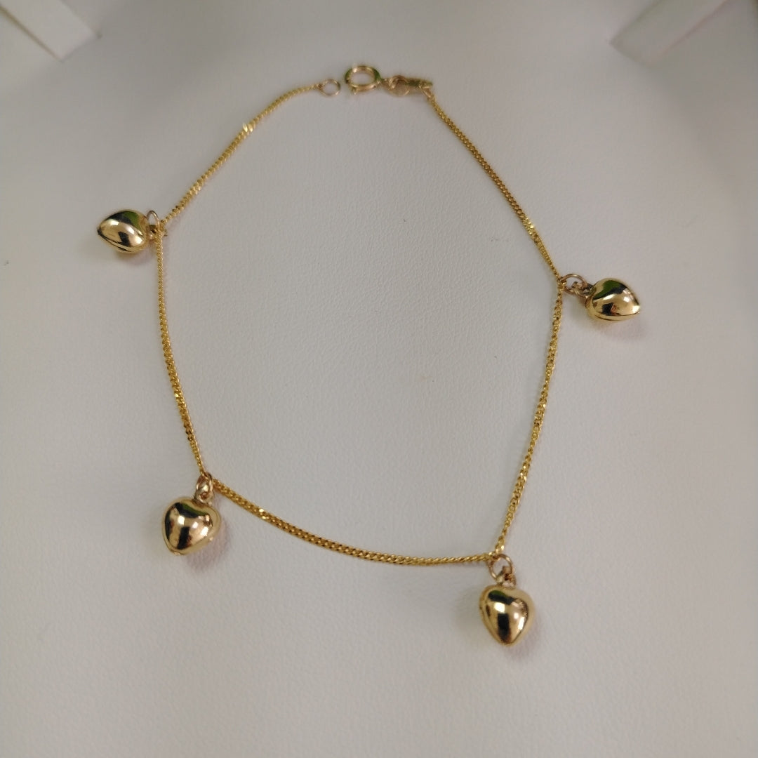 PULSERA ESPECIAL DIJES 10K 18 CM 1.7 GR (NUEVO)