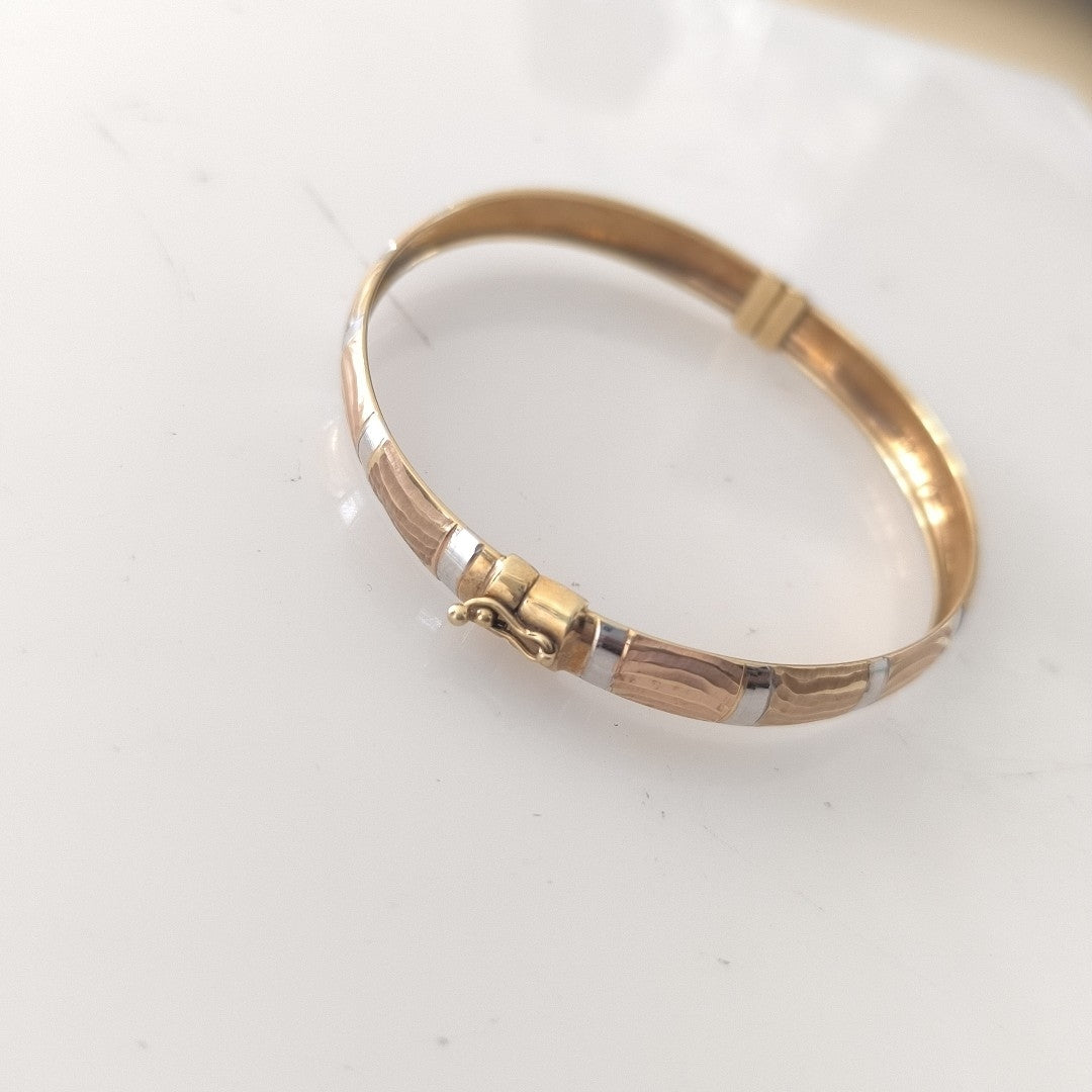 PULSERA RIGIDA ORO 14 K 7,50 GRMS (SEMINUEVO)