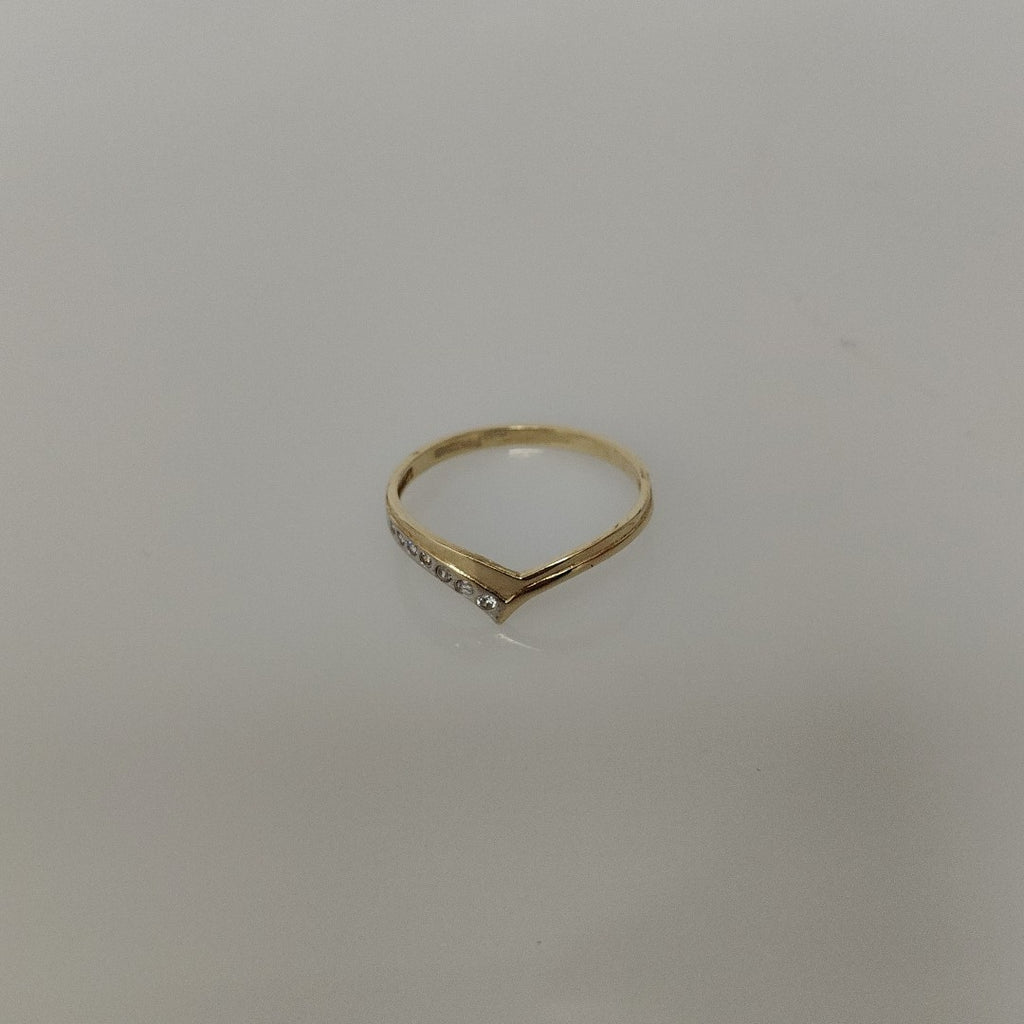 ANILLOS CON CIRCONIAS 14K TALLA 7 1 GR (NUEVO)