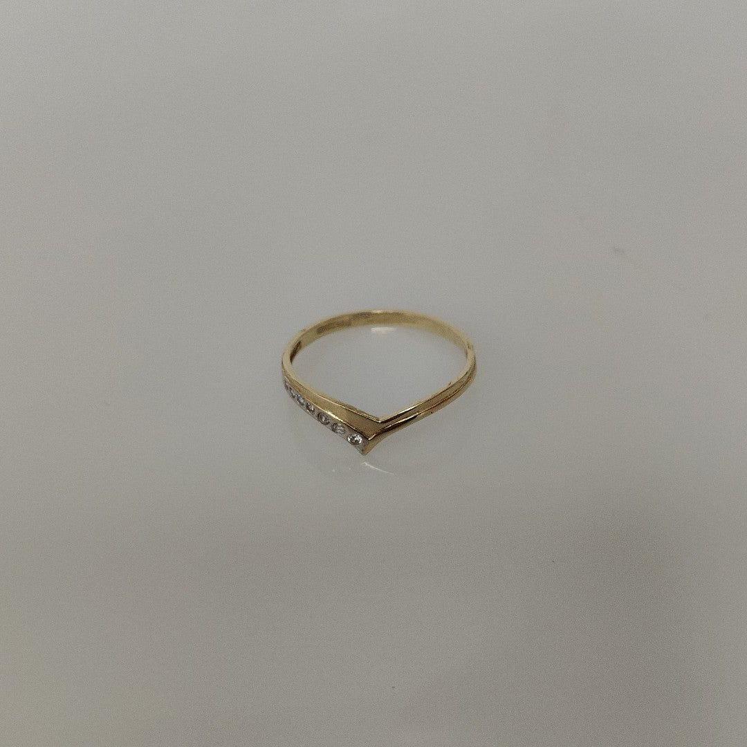 ANILLOS CON CIRCONIAS 14K TALLA 7 1 GR (NUEVO)