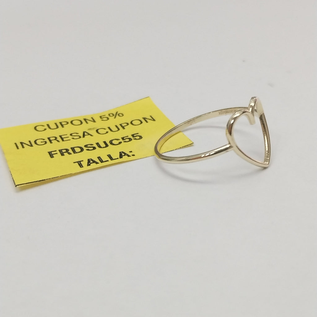 ANILLOS ANILLITO FIG CORAZON 10K TALLA 8 0.8 GR (NUEVO)
