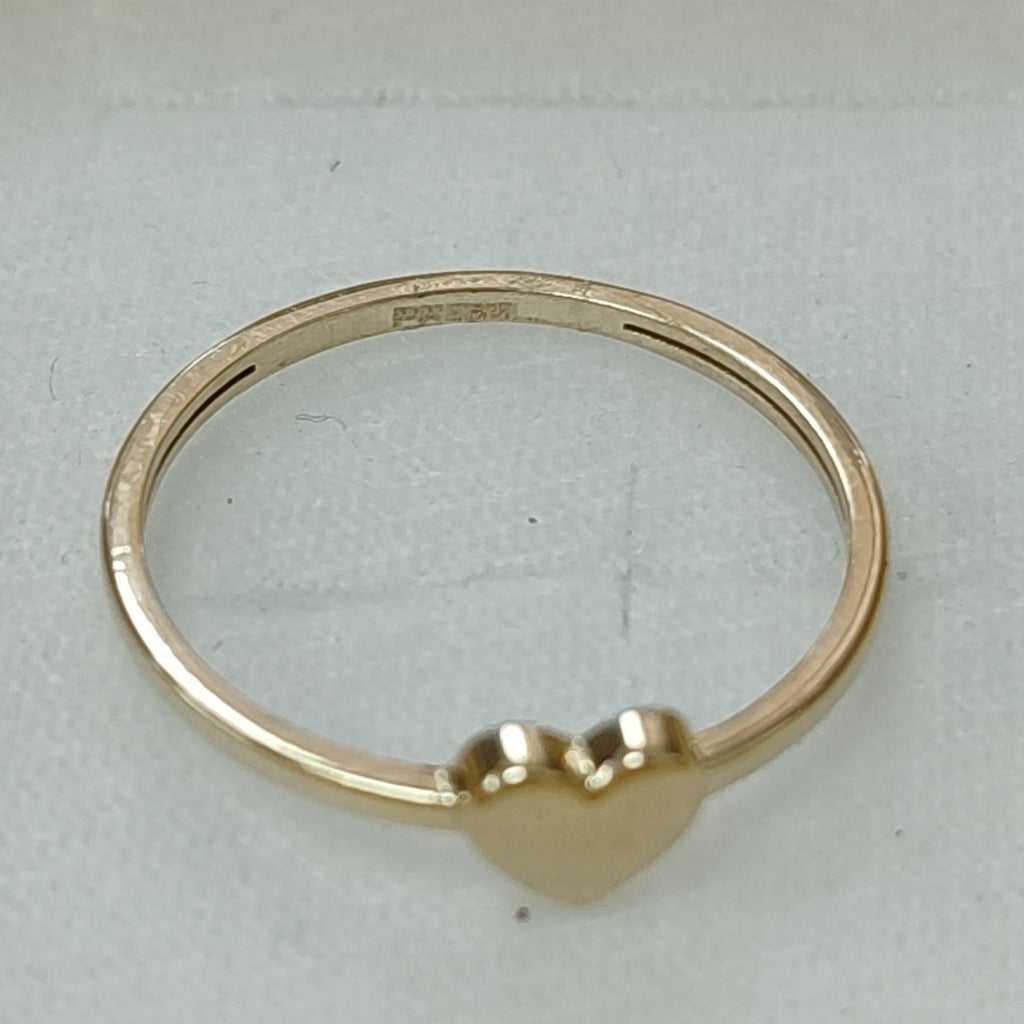 ANILLOS ANILLITO FIG CORAZON 10K TALLA 9 1.2 GR (NUEVO)