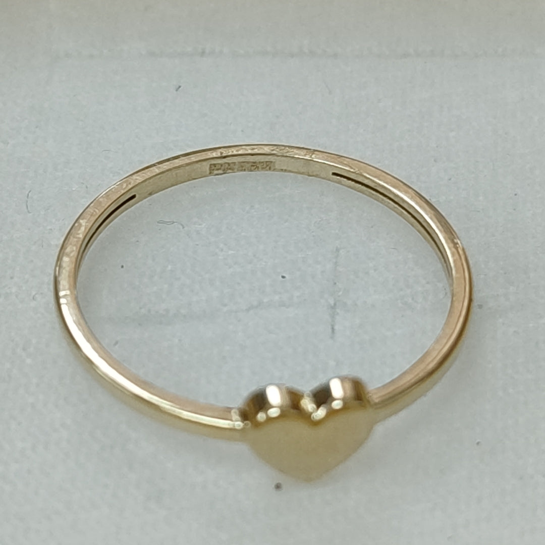 ANILLOS ANILLITO FIG CORAZON 10K TALLA 9 1.2 GR (NUEVO)