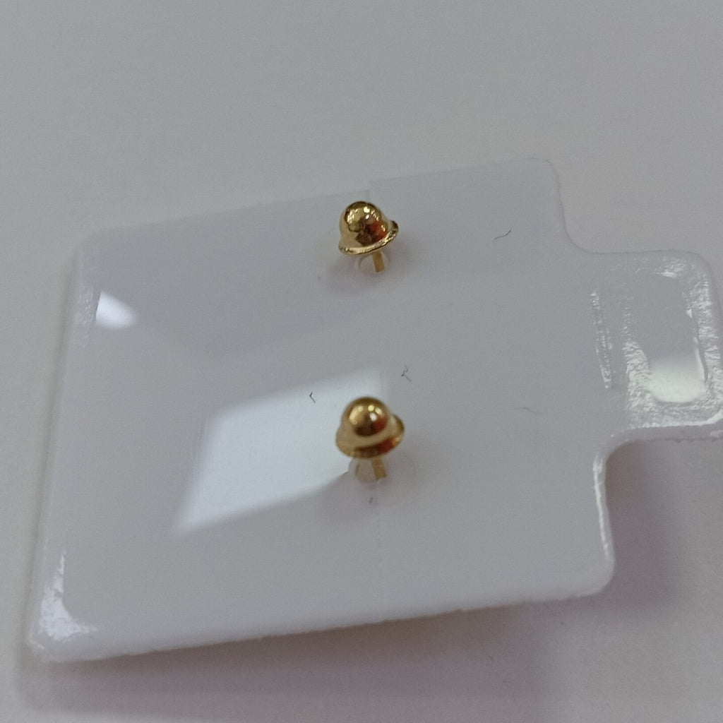 BROQUELES BROQUEL FIG BOTON C CIRCONIA 14K 0.2916 GR (NUEVO)