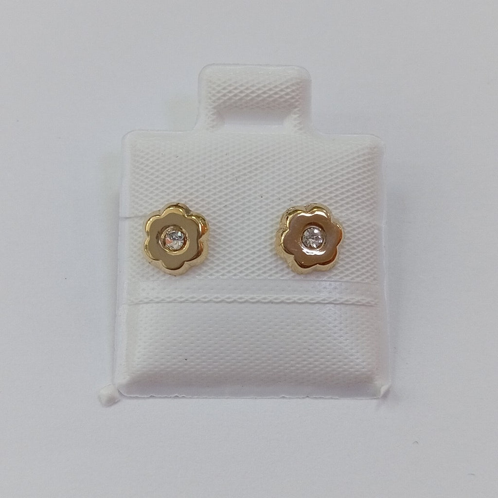 BROQUELES BROQUEL FIG FLOR C CIRCONIA 14K 0.2581 GR (NUEVO)