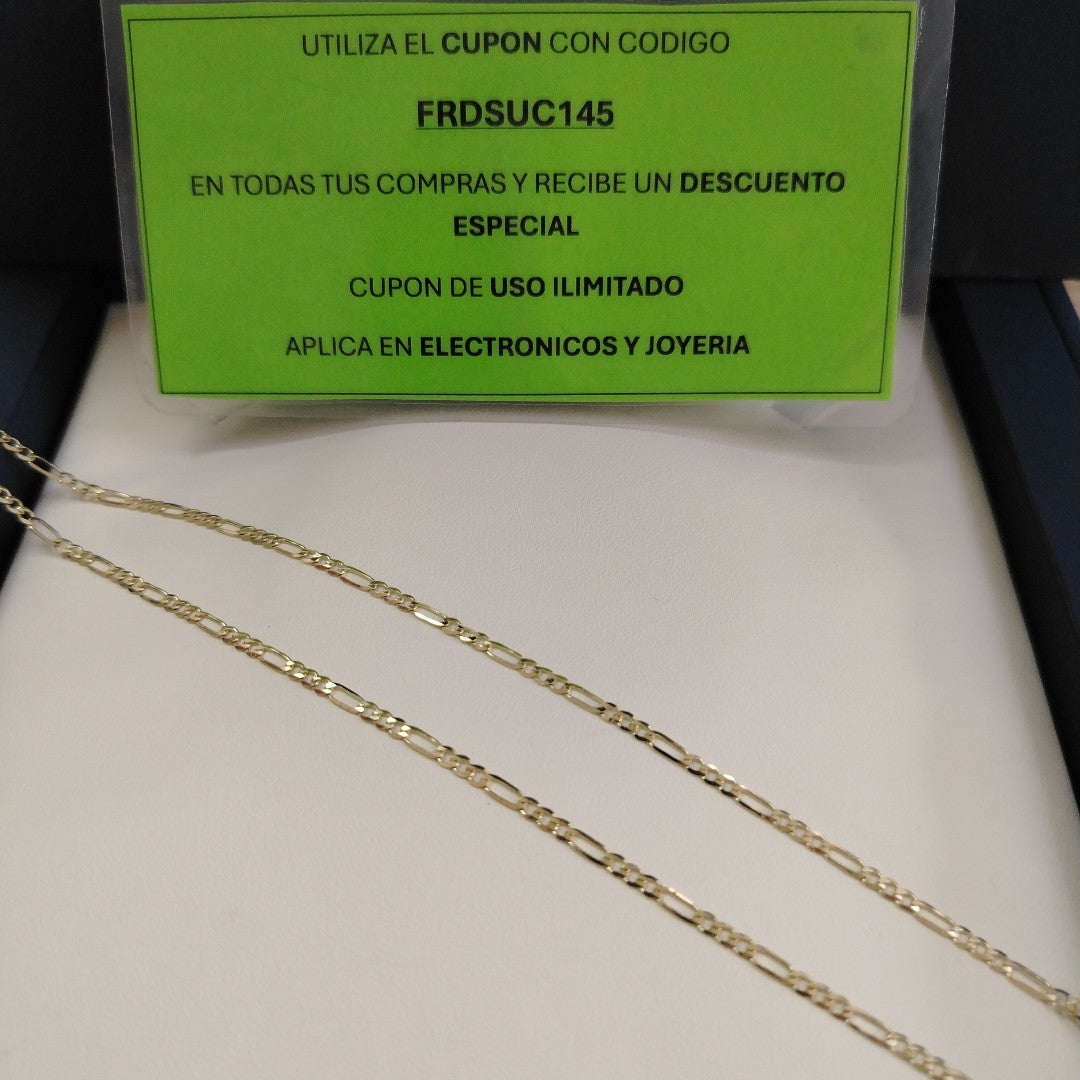 CADENA 3X1 14K 55 CM 4.9 GR (NUEVO)