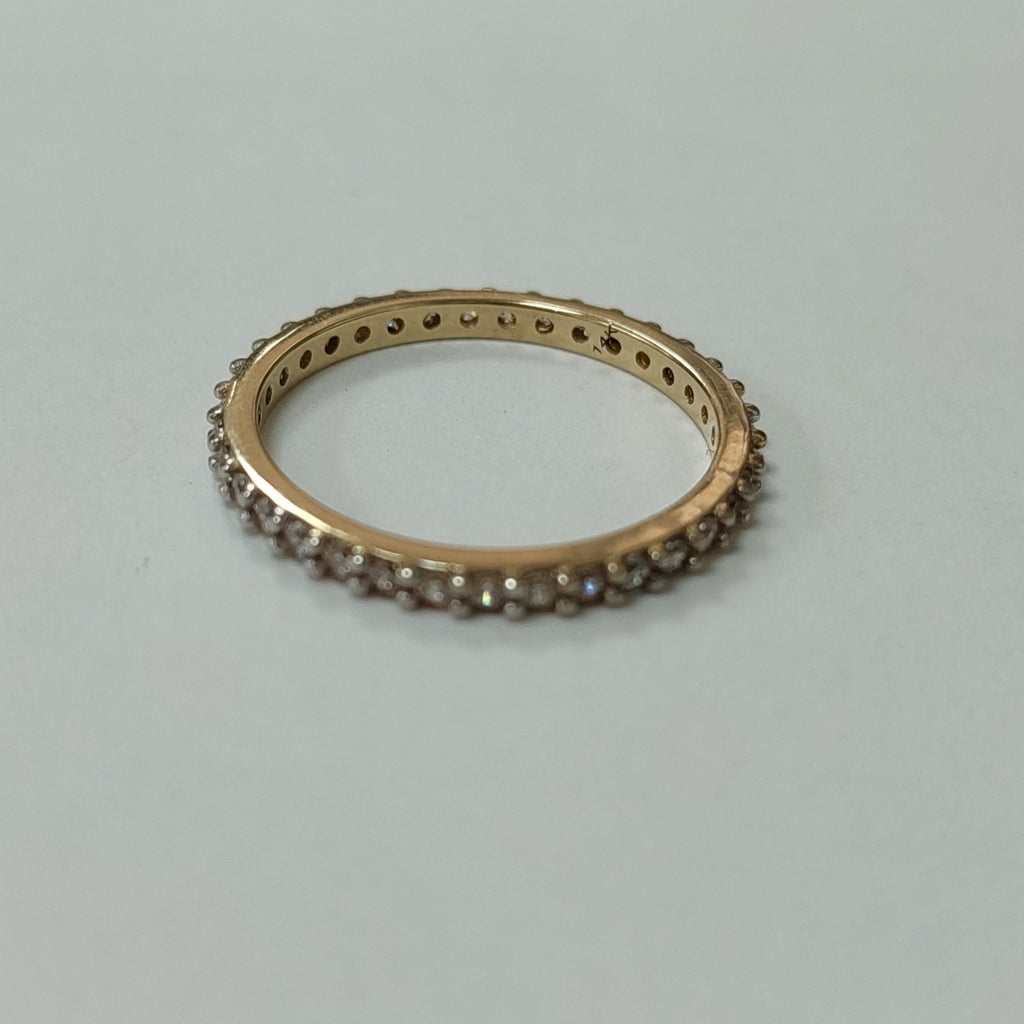 ANILLO ANILLITO CHURUMBELA C CIRCONIAS 14K 8.5 TALLA 2.1 GR (NUEVO)