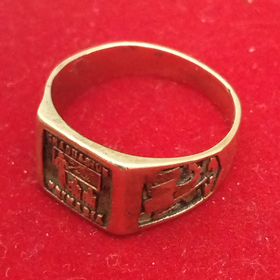 ANILLO DE GRADUACIÓN ORO MUY BAJO 8 K 3,00 GRMS (SEMINUEVO)