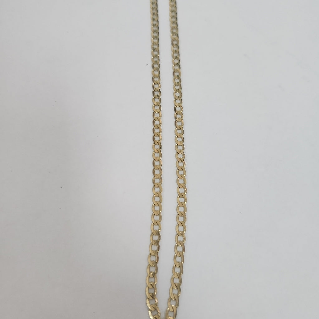CADENA TEJIDO BARBADA 14K 60 CM 8.9 GR (NUEVO)