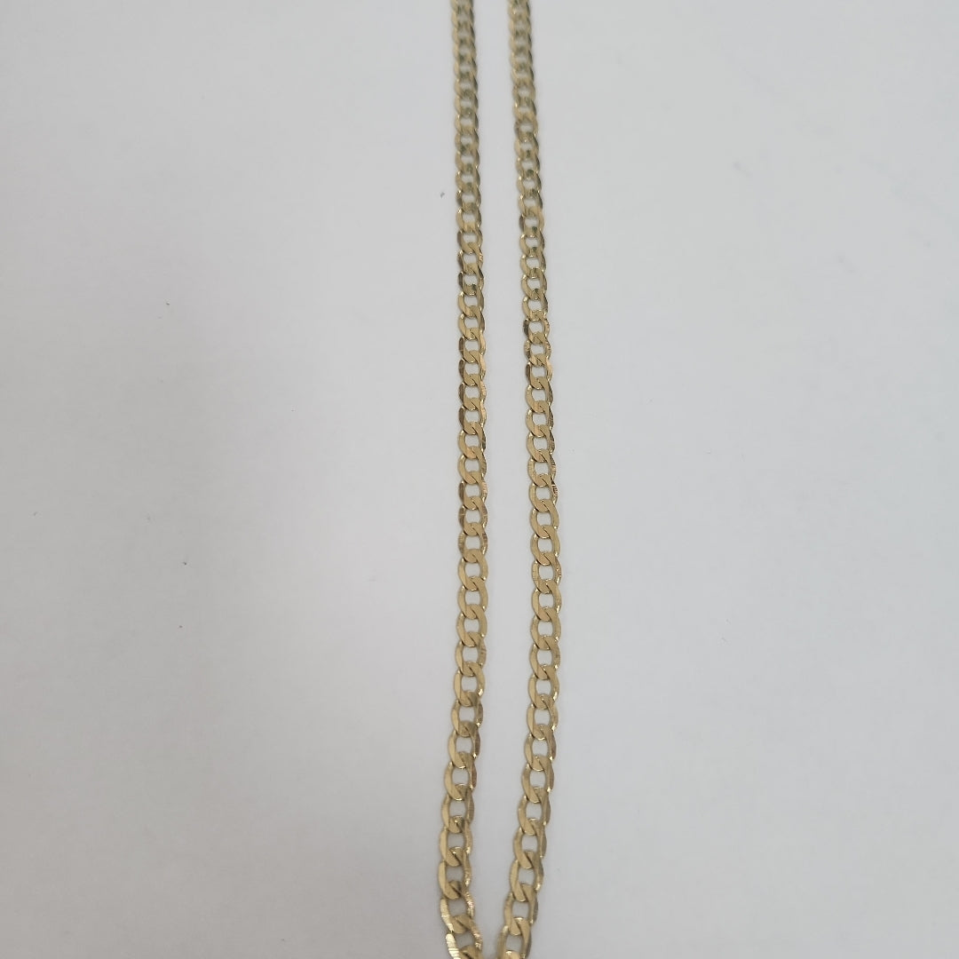 CADENA TEJIDO BARBADA 14K 60 CM 8.9 GR (NUEVO)