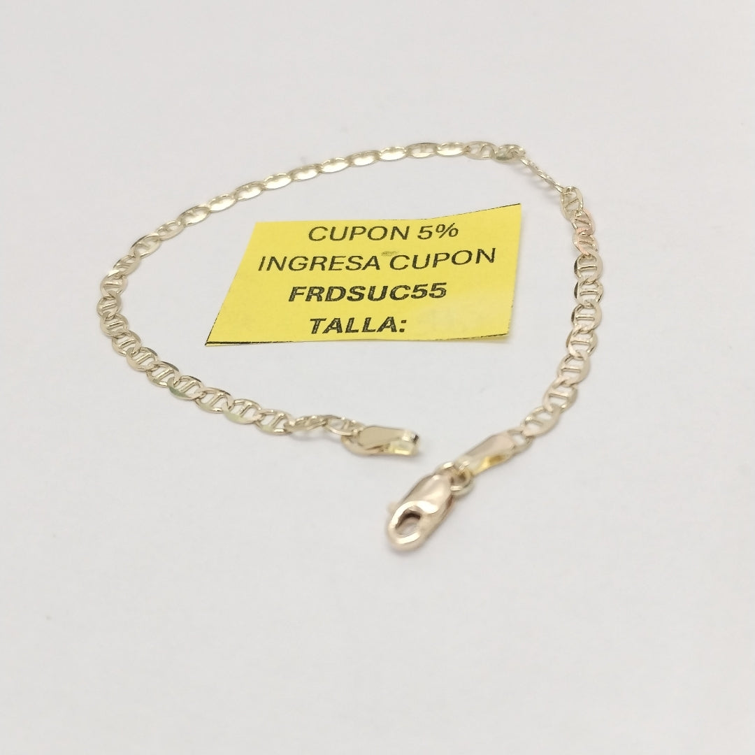 PULSERA GUCHI 14K 18 CM 2 GR (NUEVO)
