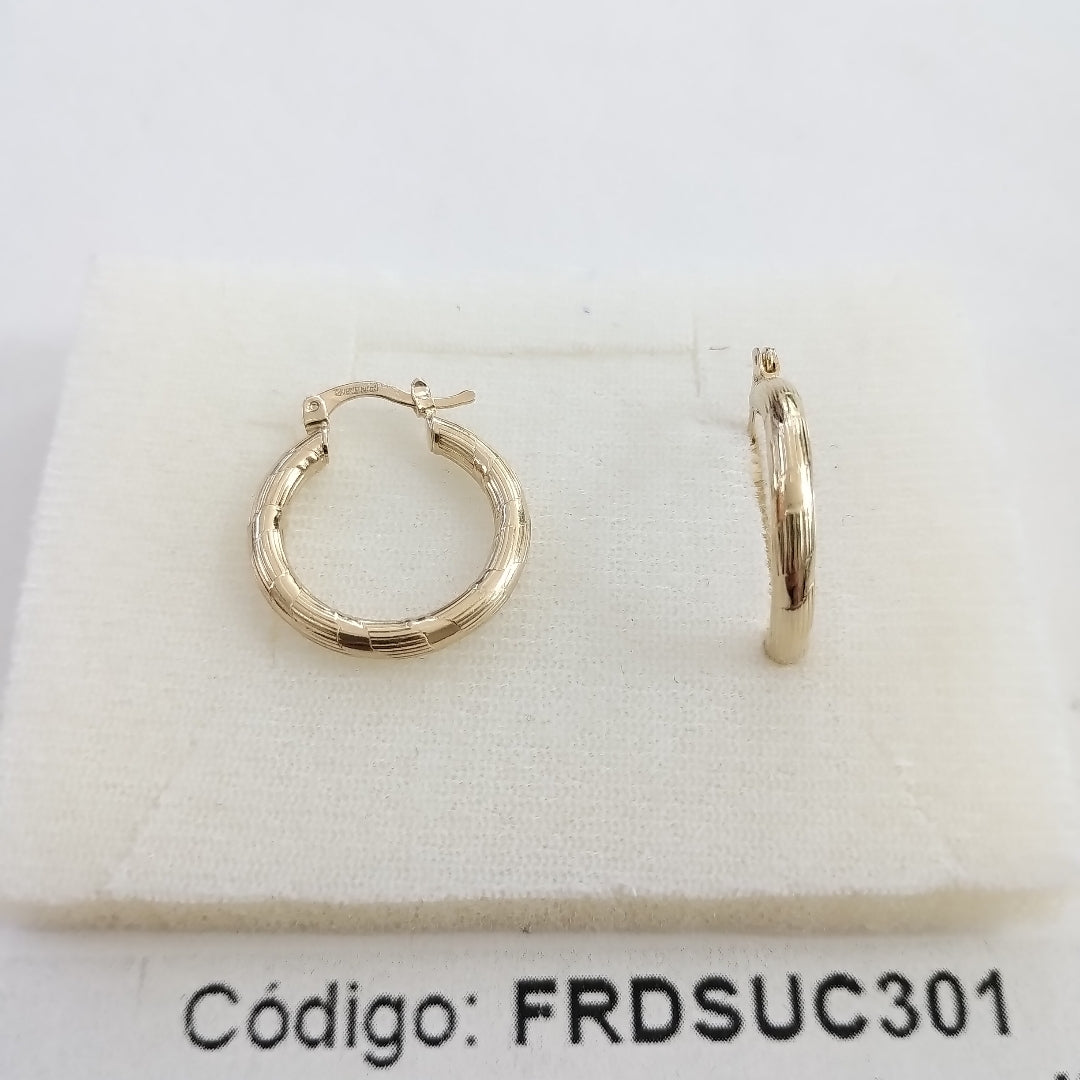 ARETES ARRACADAS 14K 2.6 GR (NUEVO)