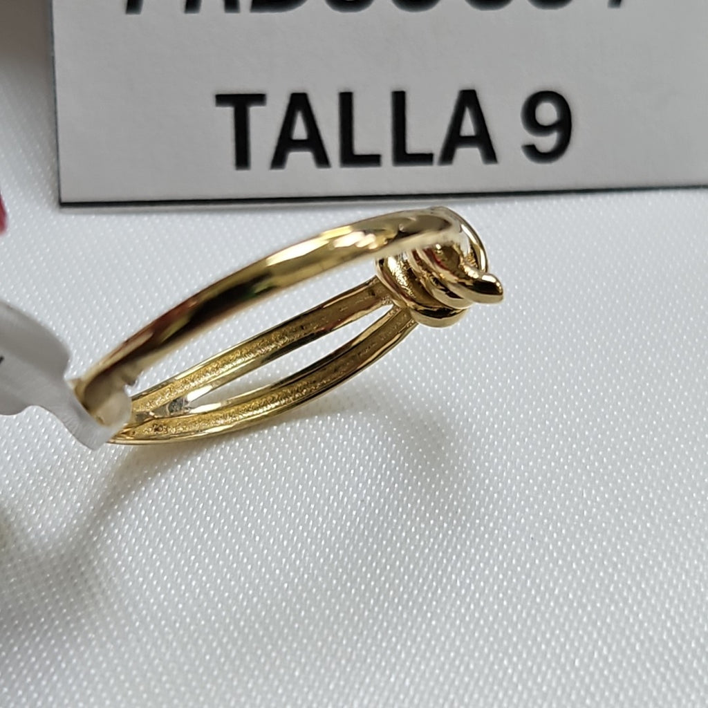 ANILLO ANILLITO C NUDO 14K 9 TALLA 2.1 GR (NUEVO)