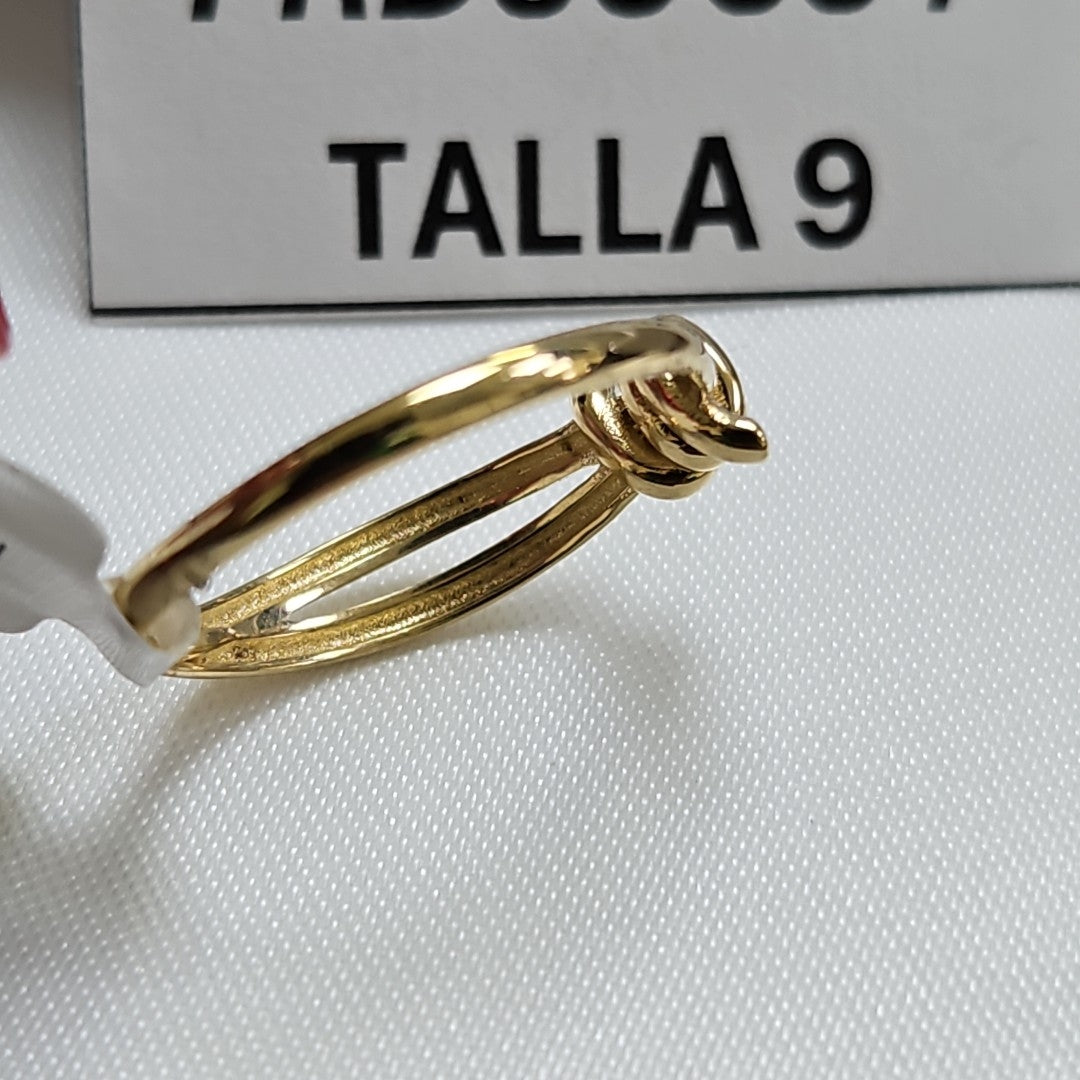 ANILLO ANILLITO C NUDO 14K 9 TALLA 2.1 GR (NUEVO)