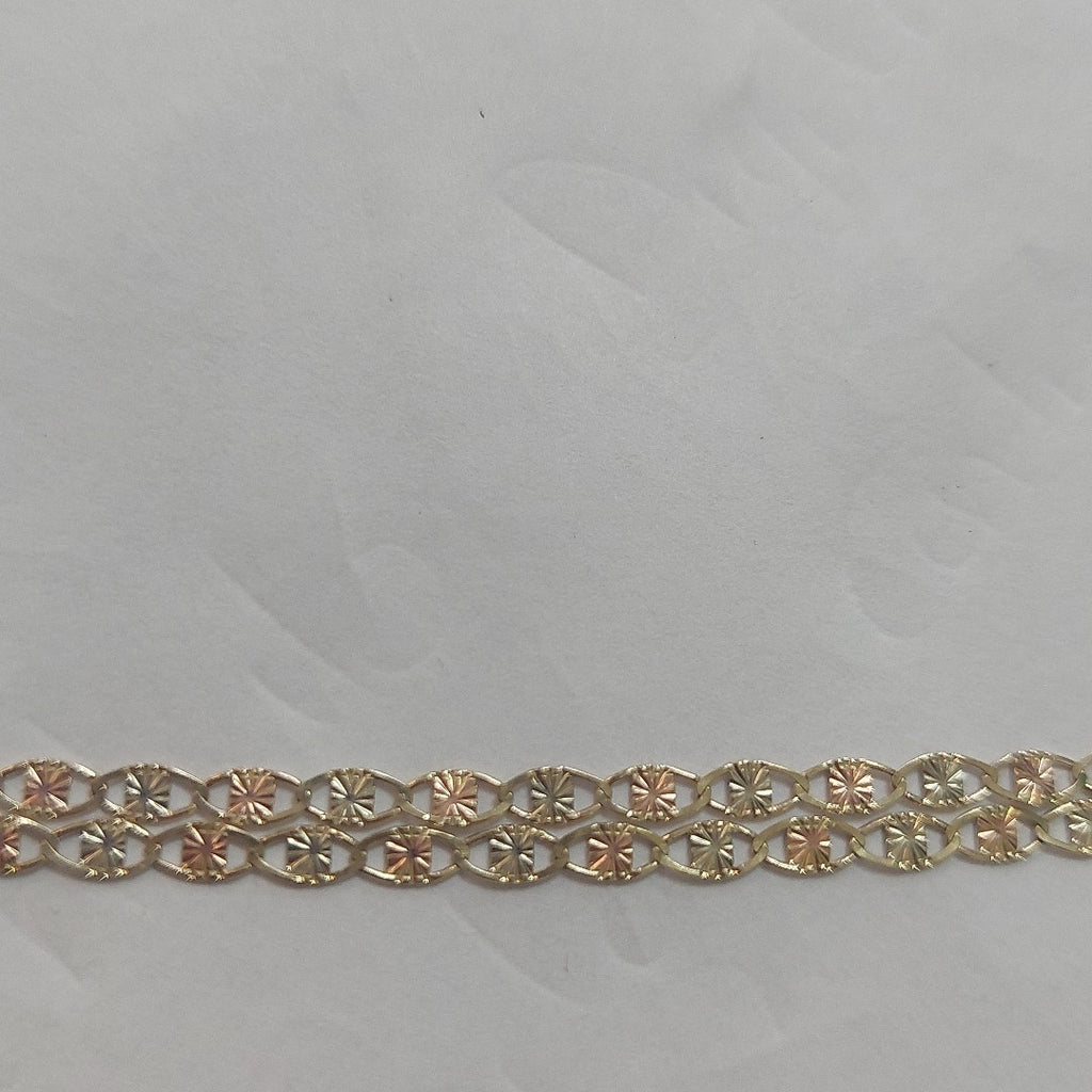 CADENAS TEJIDO GUCHI ORO 10K 55 CM 2.9 GR (NUEVO)