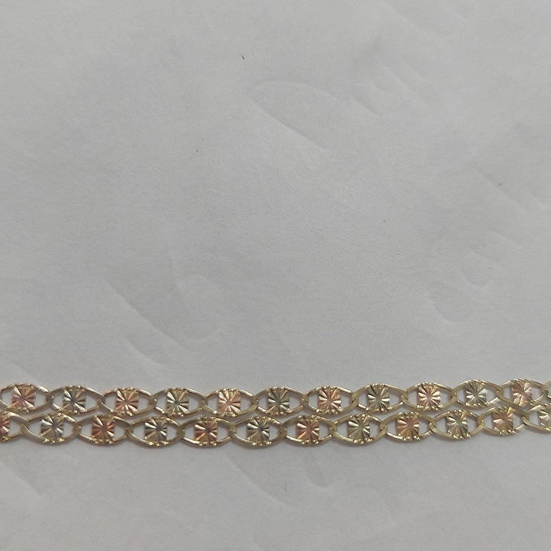 CADENAS TEJIDO GUCHI ORO 10K 55 CM 2.9 GR (NUEVO)