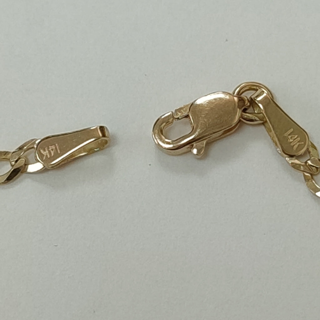 PULSERA BARBADA 14K 18 CM 1.9 GR (NUEVO)
