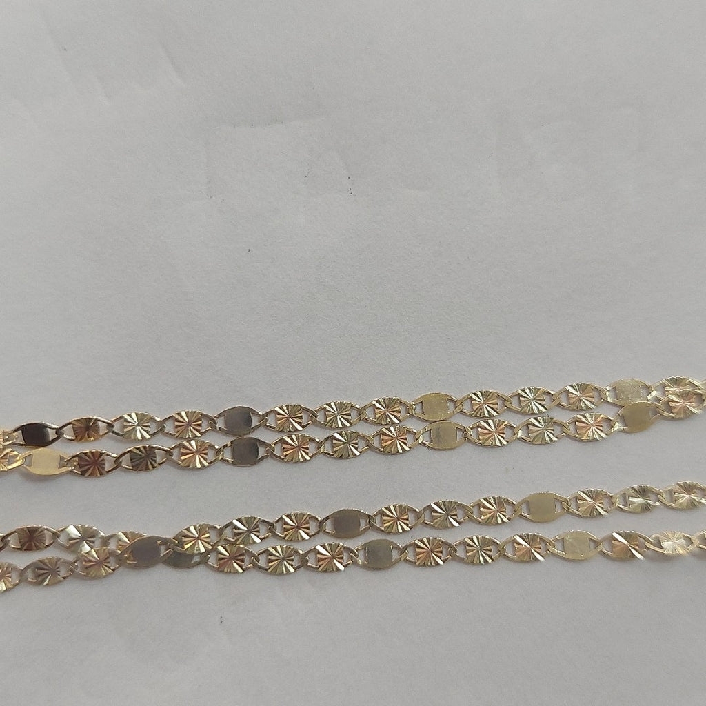 CADENAS TEJIDO GUCHI ORO 10K 55 CM 1.7 GR (NUEVO)